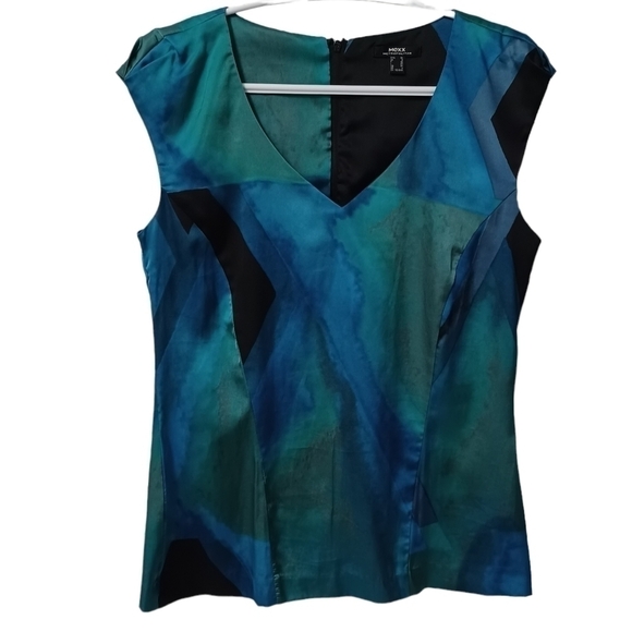 MEXX abstract wash sleeveless top shirt - Picture 1 of 5